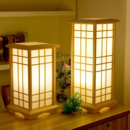Japanese Tatami Wooden Floor Lamp