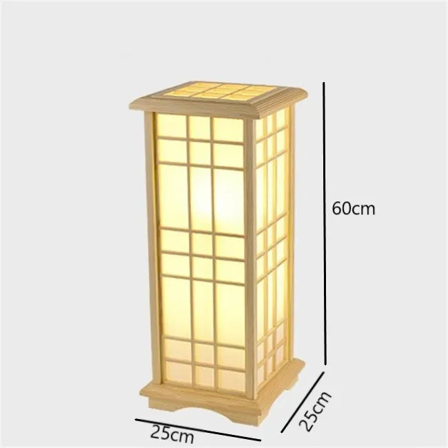 Japanese Tatami Wooden Floor Lamp