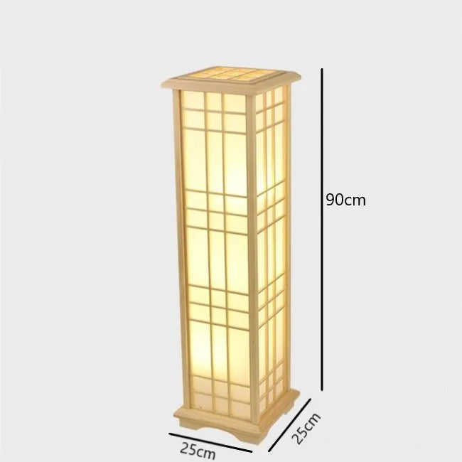 Japanese Tatami Wooden Floor Lamp