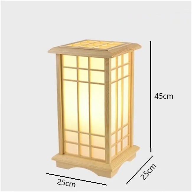 Japanese Tatami Wooden Floor Lamp