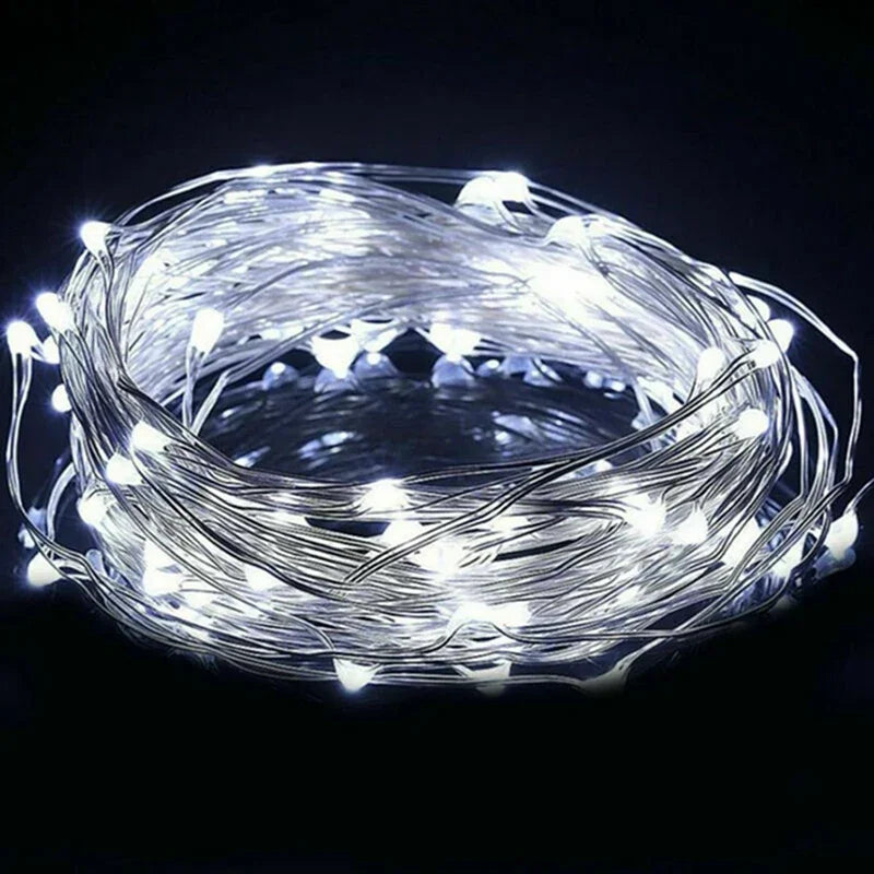 Battery Operated Fairy Lights – Mini LED String Lights, 1 m to 10 m in Warm White, Pink, Blue & Multicolour for Bedroom, Christmas & Wedding