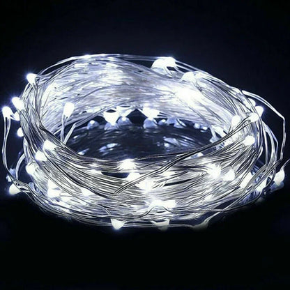Battery Operated Fairy Lights – Mini LED String Lights, 1 m to 10 m in Warm White, Pink, Blue & Multicolour for Bedroom, Christmas & Wedding