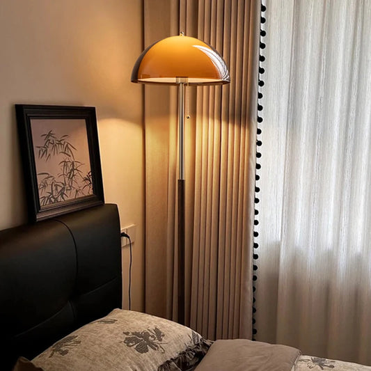 Nordic LED Floor Lamp – Modern Standing Lamp with Acrylic Shade, Iron Reading Floor Lamp for Living Room, Bedroom & Office, Warm or Neutral Light