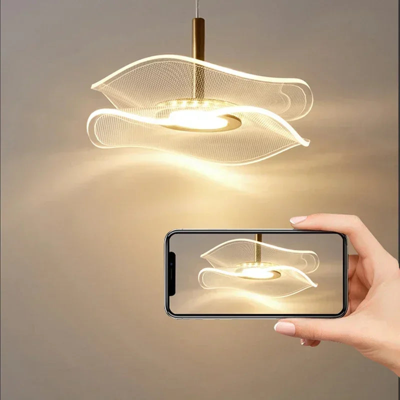 Modern LED Pendant Light – Nordic Mini Hanging Light Fixture with 3 Colour Temperatures for Kitchen Island, Dining Table, Bedside & Staircase