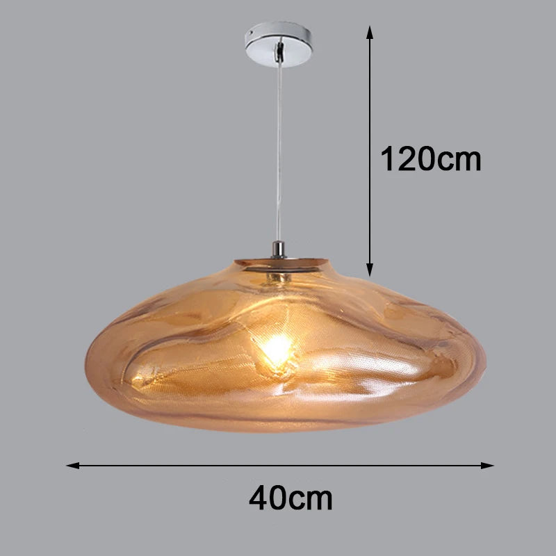 Glass Globe Chandelier – Modern Bubble Ball Cluster Pendant Light, 3 to 36 Lights, Clear, Amber or Smoky Grey, for Staircase, Foyer & Dining Room