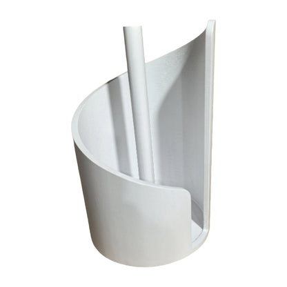 Wooden Paper Towel Holder Countertop – Spiral Wave Paper Towel Stand, Modern Kitchen Roll Holder with Anti-Slip Base for Kitchen & Bathroom