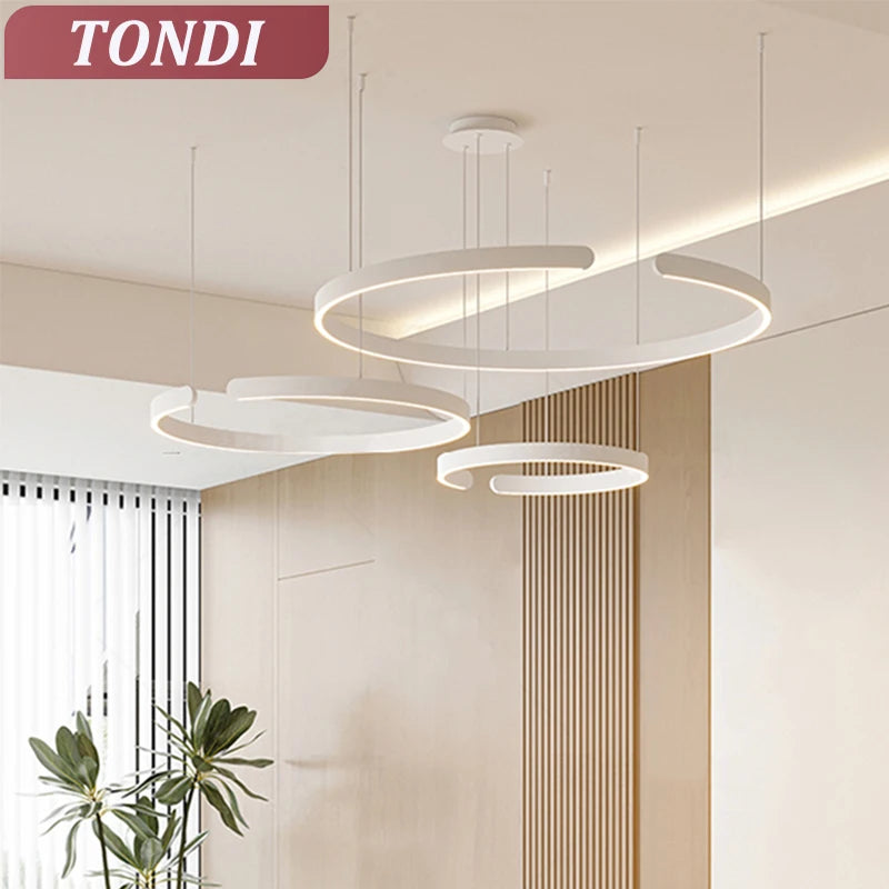 Modern C Ring LED Chandelier