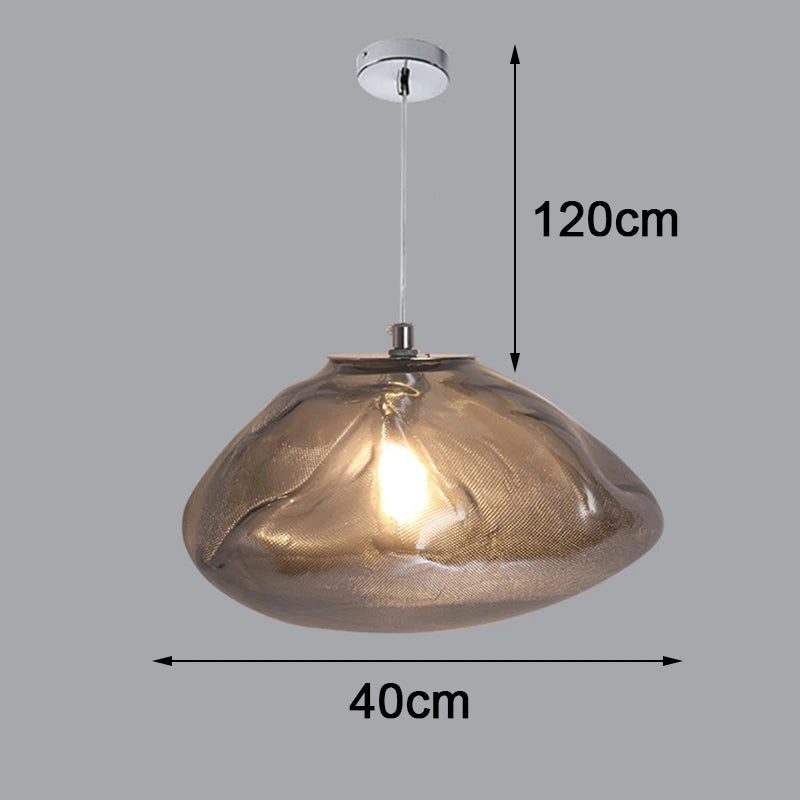 Glass Globe Chandelier – Modern Bubble Ball Cluster Pendant Light, 3 to 36 Lights, Clear, Amber or Smoky Grey, for Staircase, Foyer & Dining Room