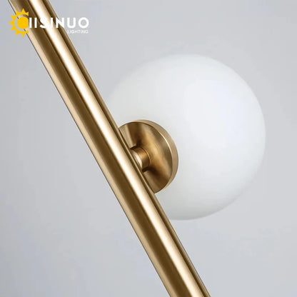 Magic Bean Glass Ball 9-Head Floor Lamp