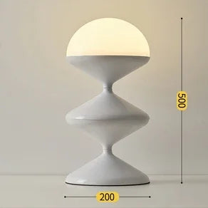 Stacked Glass Globe Floor Lamp – Gourd Glass Lamp in Black or White, 121cm Floor Lamp or 50cm Bedside Table Lamp, Tricolour or Remote Dimmable