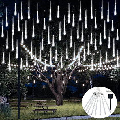 Solar Meteor Shower Lights, white