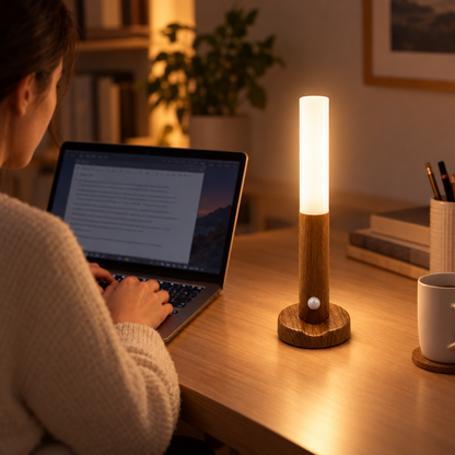 LED Night Light USB Charging Intelligent Human Induction For Bedside C in use, lifestyle photo