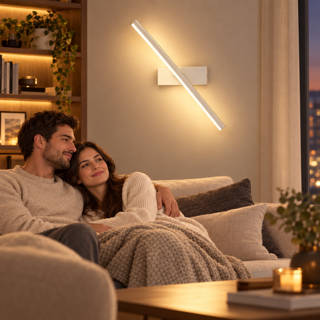 DAMIASMIL LED Wall Light Hardwares Modern Rotatable Bathroom Makeup Mi in use, lifestyle photo