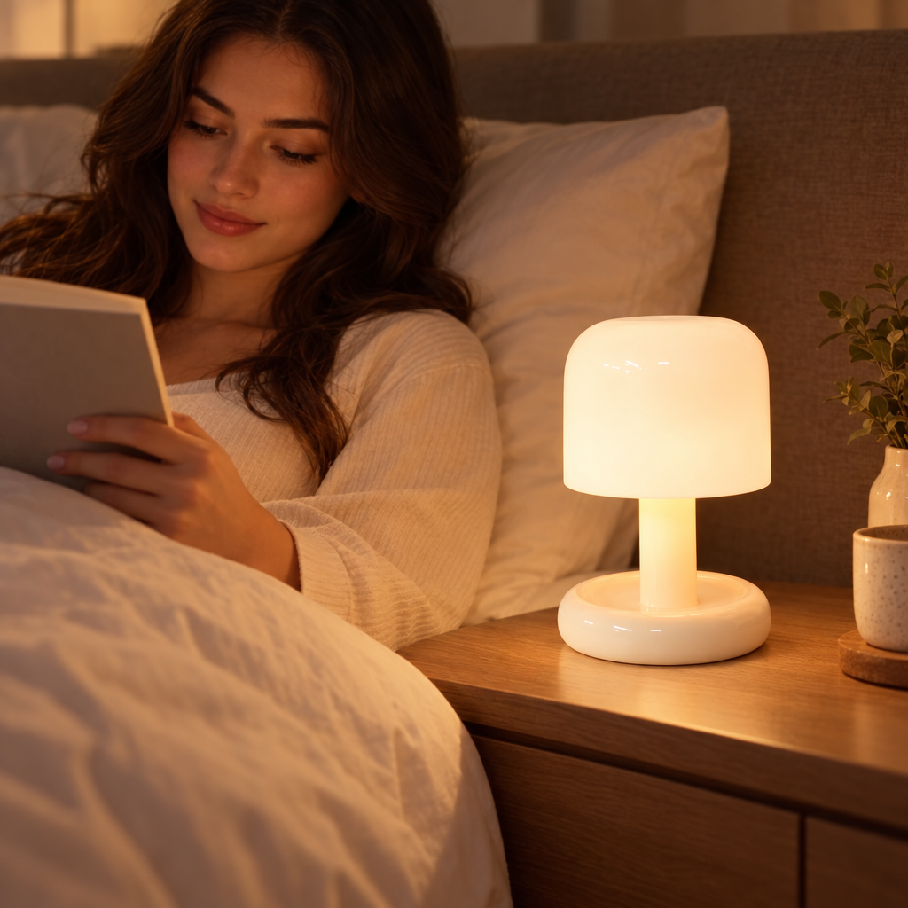 Sunset LED Table Lamp in use, lifestyle photo