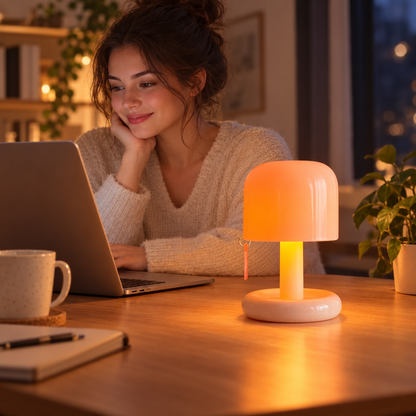 Sunset LED Table Lamp in use, lifestyle photo