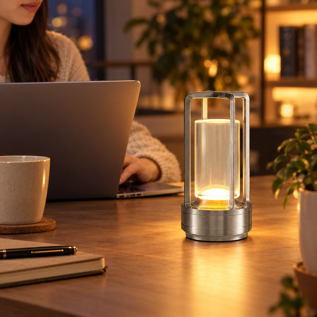 GGbingo Cordless Led Table Lamp Mood Desk Lamps Outdoor Camping Atmosp in use, lifestyle photo