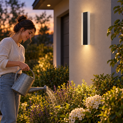 Outdoor Wall Light Garage Door Garden Decoration Porch Lamp Front Door in use, lifestyle photo