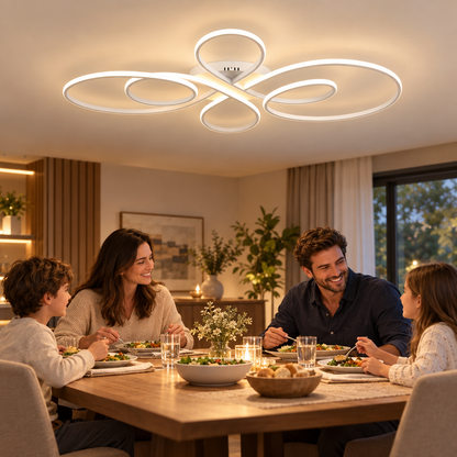 Low Floor Living Room Ceiling Lights Remote Control Modern LED Surface in use, lifestyle photo