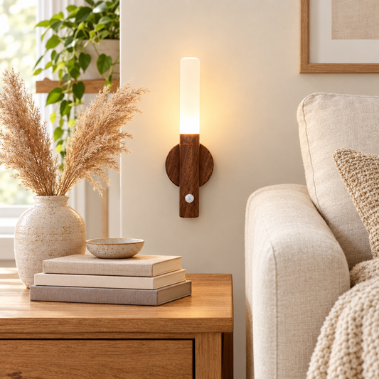 LED Night Light USB Charging Intelligent Human Induction For Bedside C styled in a home setting