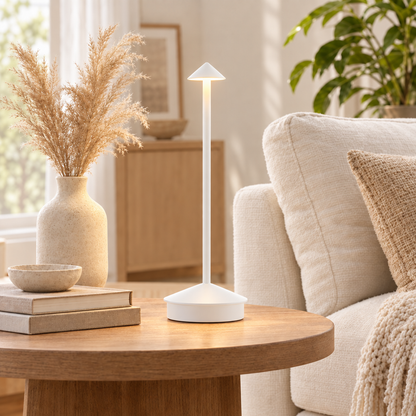 GGbingo Rechargeable LED Table Light Wireless Desk Night Bedside Lamp in white