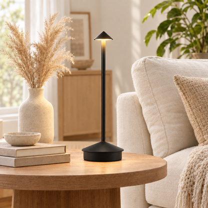GGbingo Rechargeable LED Table Light Wireless Desk Night Bedside Lamp in black