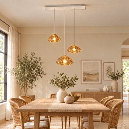 Modern dine dining room Pendant lights indoor lighting Ceiling lamp ha in amber