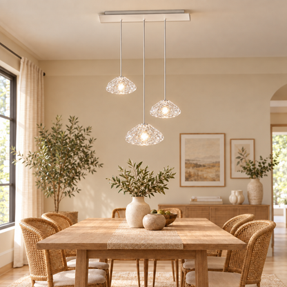 Modern dine dining room Pendant lights indoor lighting Ceiling lamp ha in transparent clear