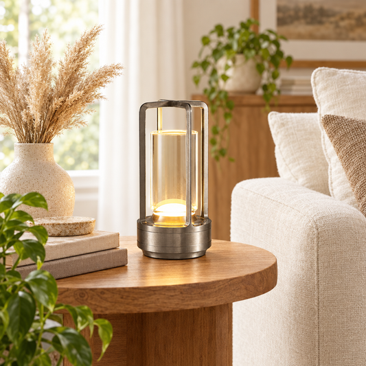 GGbingo Cordless Led Table Lamp Mood Desk Lamps Outdoor Camping Atmosp styled in a home setting