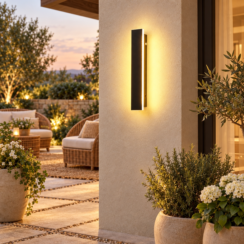 Outdoor Wall Light Garage Door Garden Decoration Porch Lamp Front Door styled in a home setting