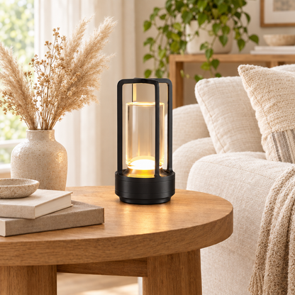 GGbingo Nightlight Rechargeable Led Cordless Table Lamp Desk Lamps Cam in black