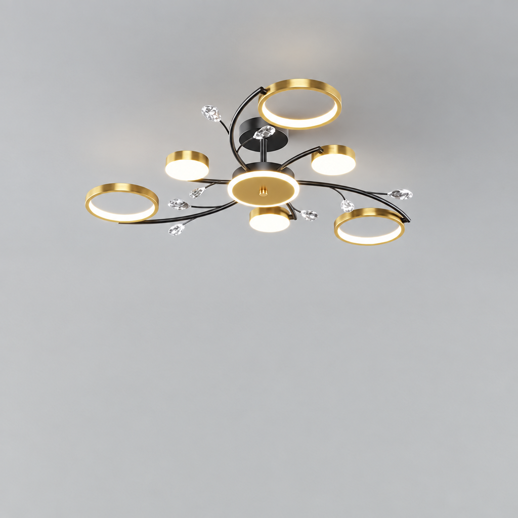 Round LED chandelier product photo