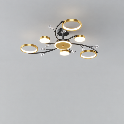 Round LED chandelier product photo