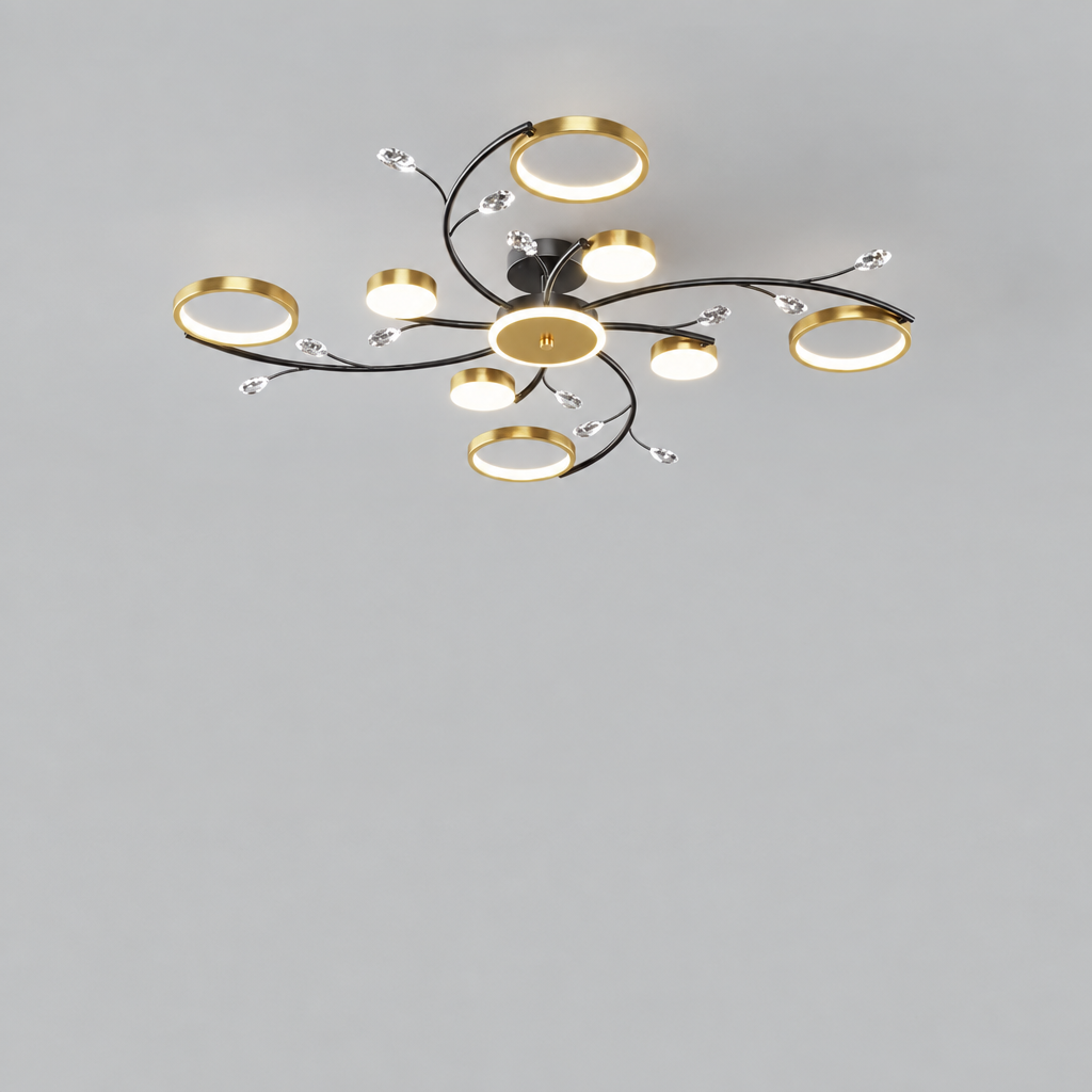 Round LED chandelier product photo