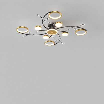 Round LED chandelier product photo