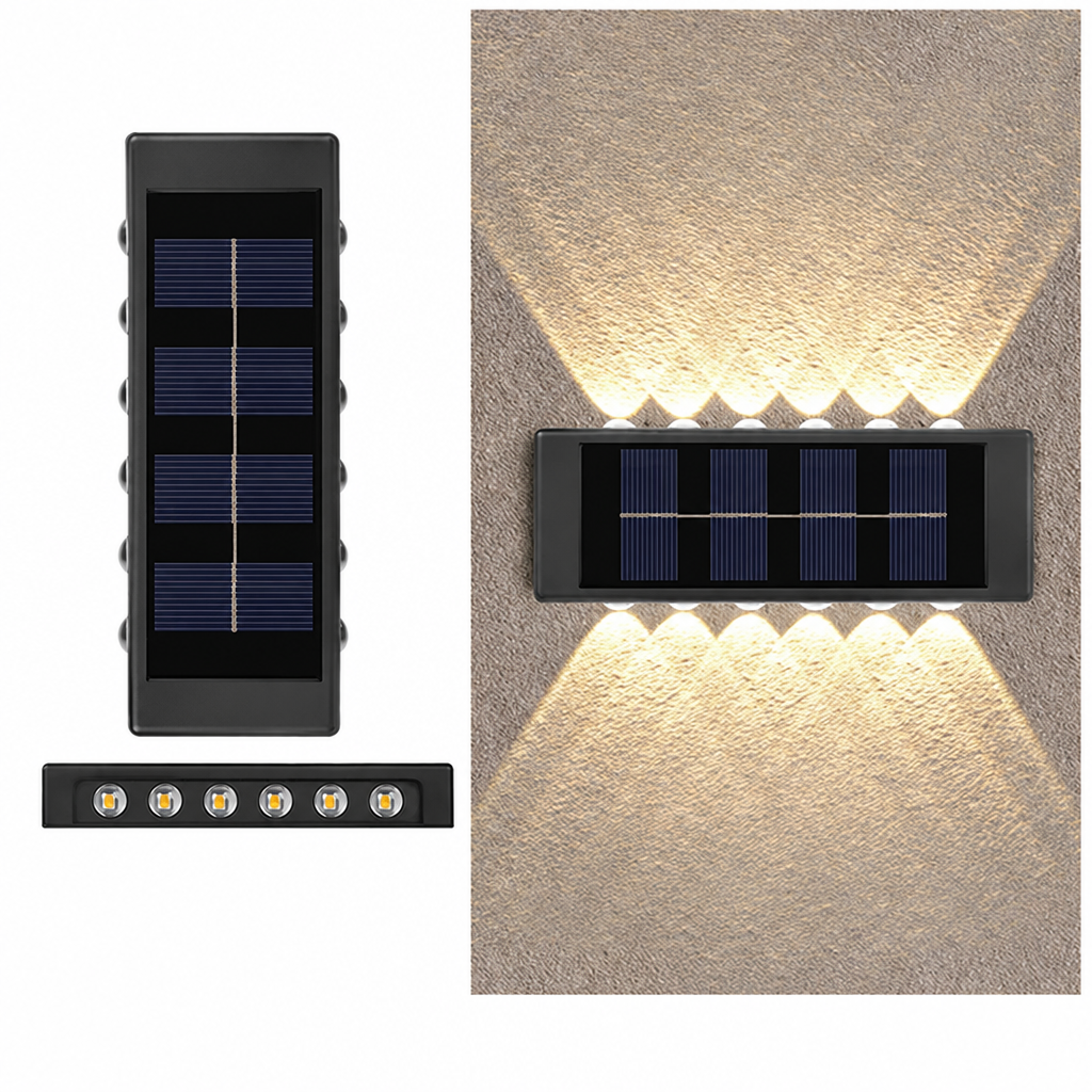 Solar up and down wall lamp product photo