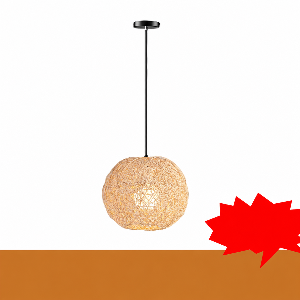 Bamboo Woven Pendant Light product photo