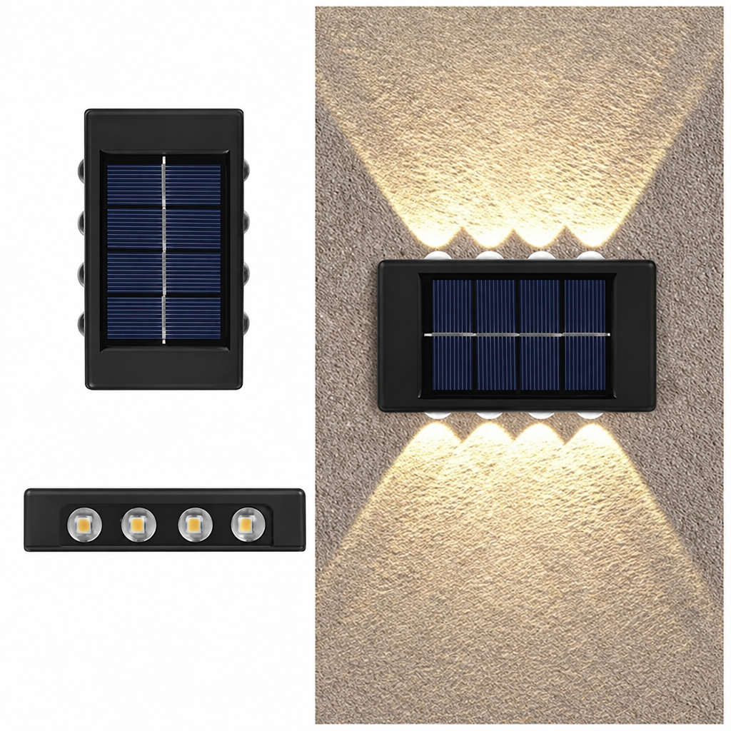 Solar up and down wall lamp product photo