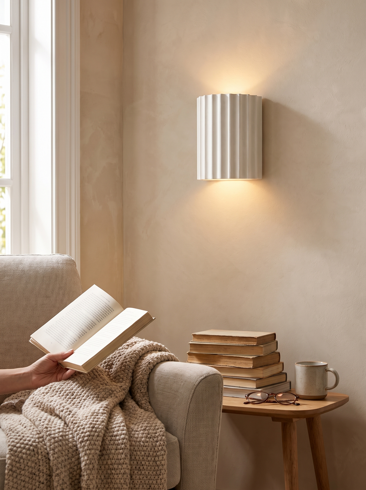 Nordic Resin Wall Lamp in a lifestyle setting: Decor That Also Lights